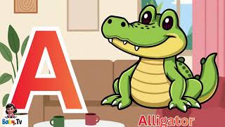 A for Ant Animal ABC Song for Kids  Fun Alphabet Learning with Animal Names and Sounds