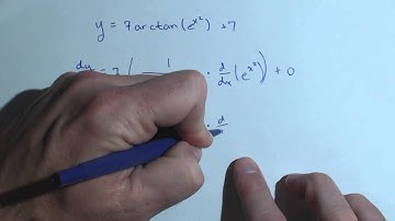 Derivative of arctan using chain rule