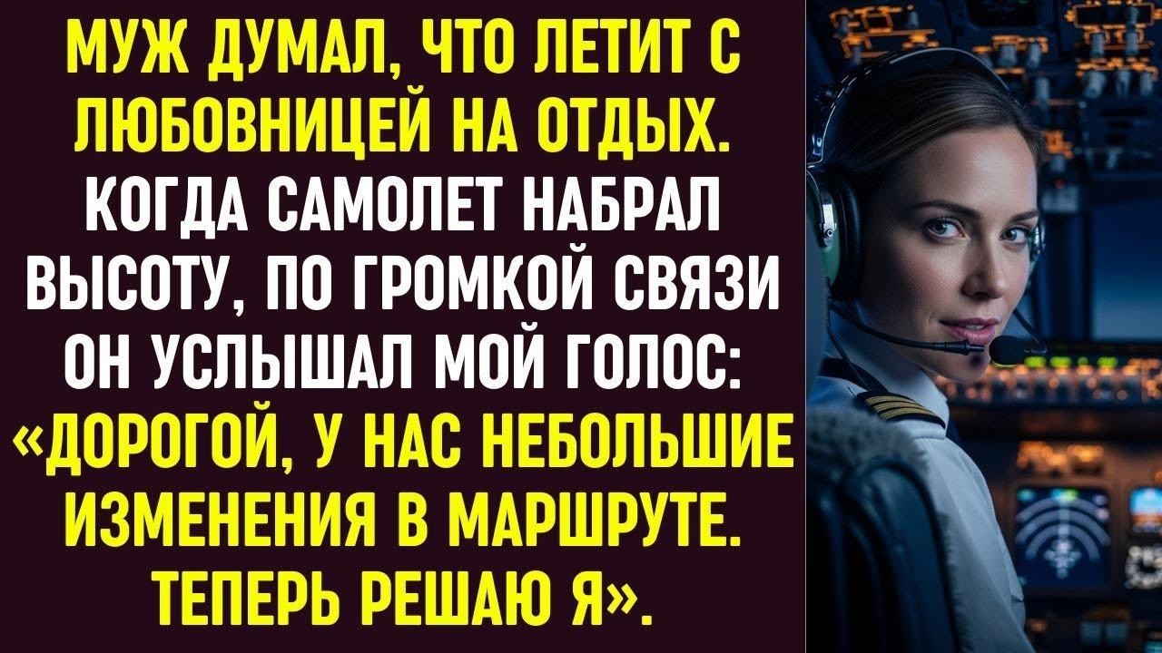 Муж летел с любовницей, но в небе по громкой связи услышал мой голос, объявивший о смене маршрута.