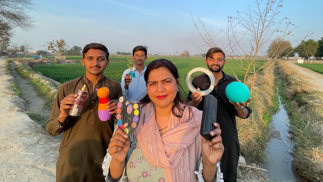 ASMR￼ in village with my cousins 