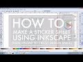 How to Use Inkscape to make a Sticker Sheet to cut with Cricut Explore // 516vlogs