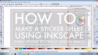 How to Use Inkscape to make a Sticker Sheet to cut with Cricut Explore // 516vlogs