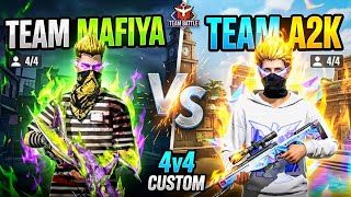 TEAM MAFIYA vs A2K MUNNA: Hardest 4v4 Custom Ever! 🥵 (Ami Lock 🔒) #freefire