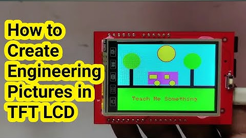 Engineering Graphics in TFT LCD Arduino UNO Shield || Engineering Drawing in 2.4 inch TFT LCD