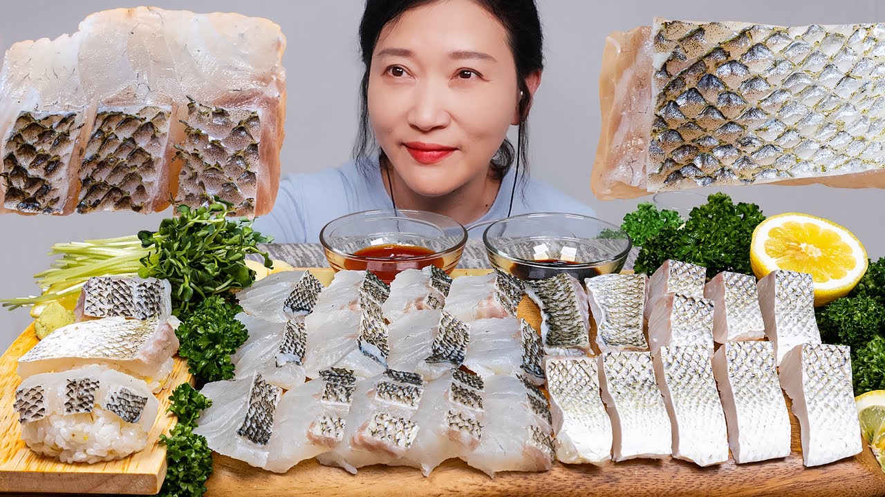 숙성회로 맛본 여름보약 농어회 리얼사운드 먹방 ASMR SEA BASS SASHIMI MUKBANG EATING SHOW