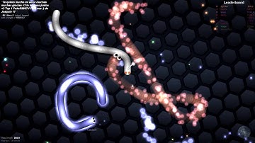 slither.io -  New the "First 10 seconds challenge" + awesome moments