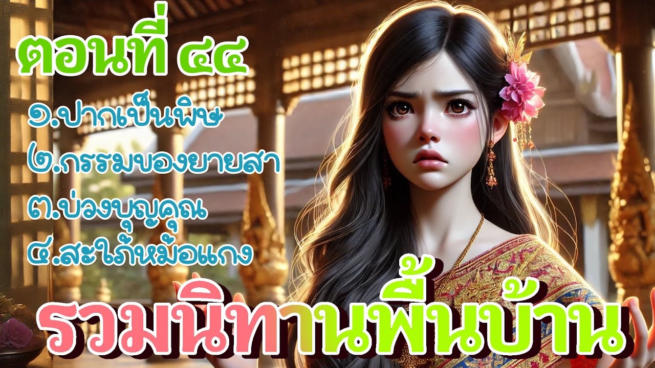 รวมนิทานก่อนนอน ตอนที่ ๔๔ - ปากเป็นพิษ กรรมของยายสา บ่วงบุญคุณ สะใภ้หม้อแกง