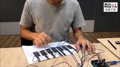 Arduino紙鋼琴影片