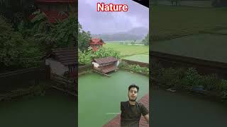 "The real beauty comes at the end 🌿✨" #nature #rain #music #everydaymood #sunsetsong #shortvideo