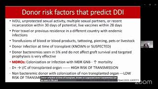 Donor derived infections in SOT recipients From Donor To Recipient Navigating Donor Derived Infections In Solid Organ Transplantation