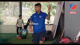 सन्दिपले सुरु गरे अभ्यास | Sandeep Lamichhane Begins Training for T20 World Cup