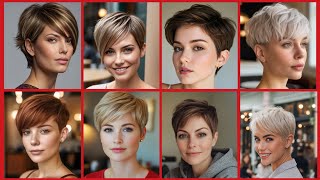eye-catching super classic women in 2025-26 best short bob pixie haircut for older women #pixiestyle