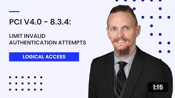 PCI v4.0 - 8.3.4: Limit Invalid Authentication Attempts