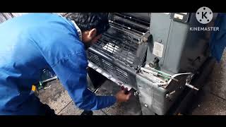 printing | Heidelberg offset printing machine working. Skilled workers