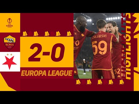 AS Roma Slavia Prague Goals And Highlights