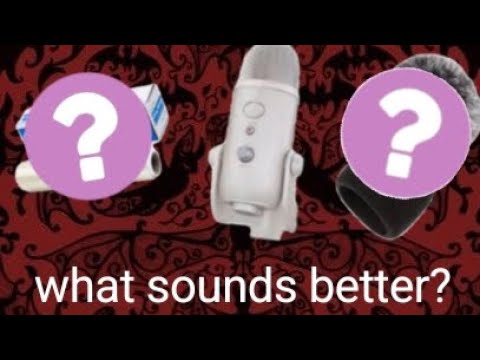 ASMR||Testing diffrent microphone covers||Brushing sounds, Gluestick trigger, Water noises and more.