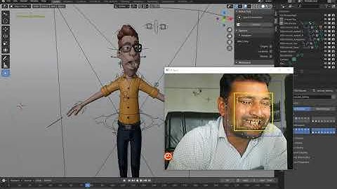 Blender & OpenCV - Facial Motion Capture v2  | Blender 2.8 facial mocap using OpenCV and webcam