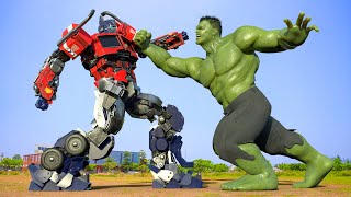 Transformers: The Last Knight - Optimus Prime vs Hulk Final Fight | พาราเมาท์ พิคเจอร์ส [HD]