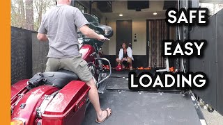 The SAFE & EASY way to load motorcycles into a toyhauler  Full Time RV Living