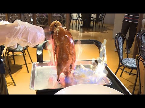 火焰烤鴨-台灣美食 │Peking Duck │Beijing Roast Duck-Taiwanese Food