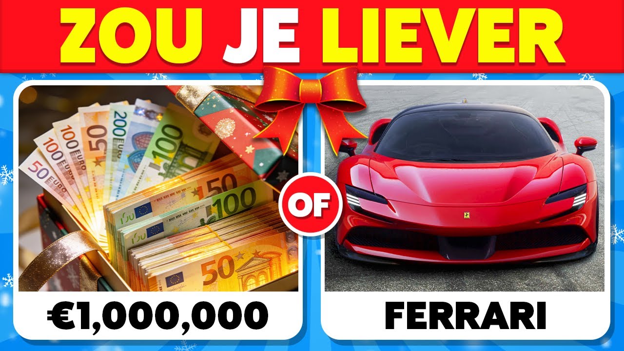 Zou je liever…? 55 MOEILIJKSTE kerstkeuzes die je ooit zult maken! 🎅🏼🎄