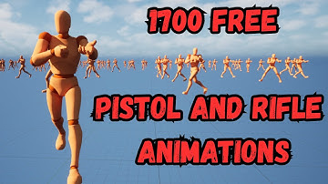 1700 Free Rifle and Pistol Unreal Engine 5 Animations