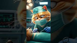 Когда ваш хирург — слишком самоуверенный кот 😼🩺»