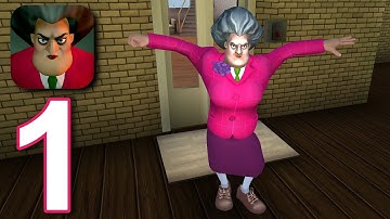 Scary Teacher 3D - Gameplay Walkthrough part 1 - Chapter 1, level 1 - 4 (iOS, Android)