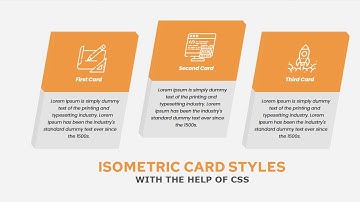 ISOMETRIC CARD STYLE WITH THE HELP OF PURE CSS