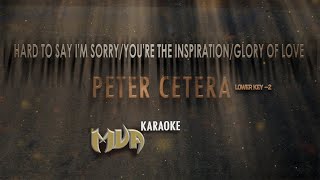 Peter cetera medley karaoke lower key ...