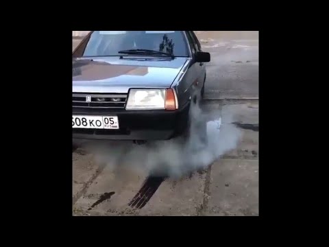 vaz 21099 təkərləri yandırır