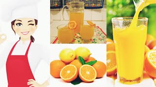 عصير البرتقال والليمون الحامض المنعش?