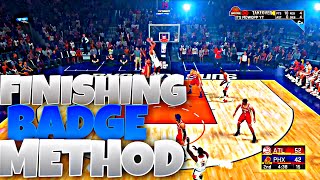 Best Finishing Badge Method In NBA 2K22! How To Max Your Finishing Badges In 1 Day!