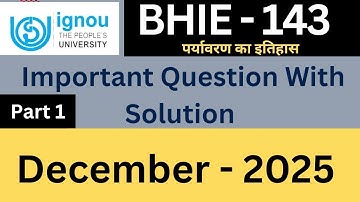 IGNOU BHIE 143 Important Questions Answers for December 2025| BHIE 143 Guess paper December 2025
