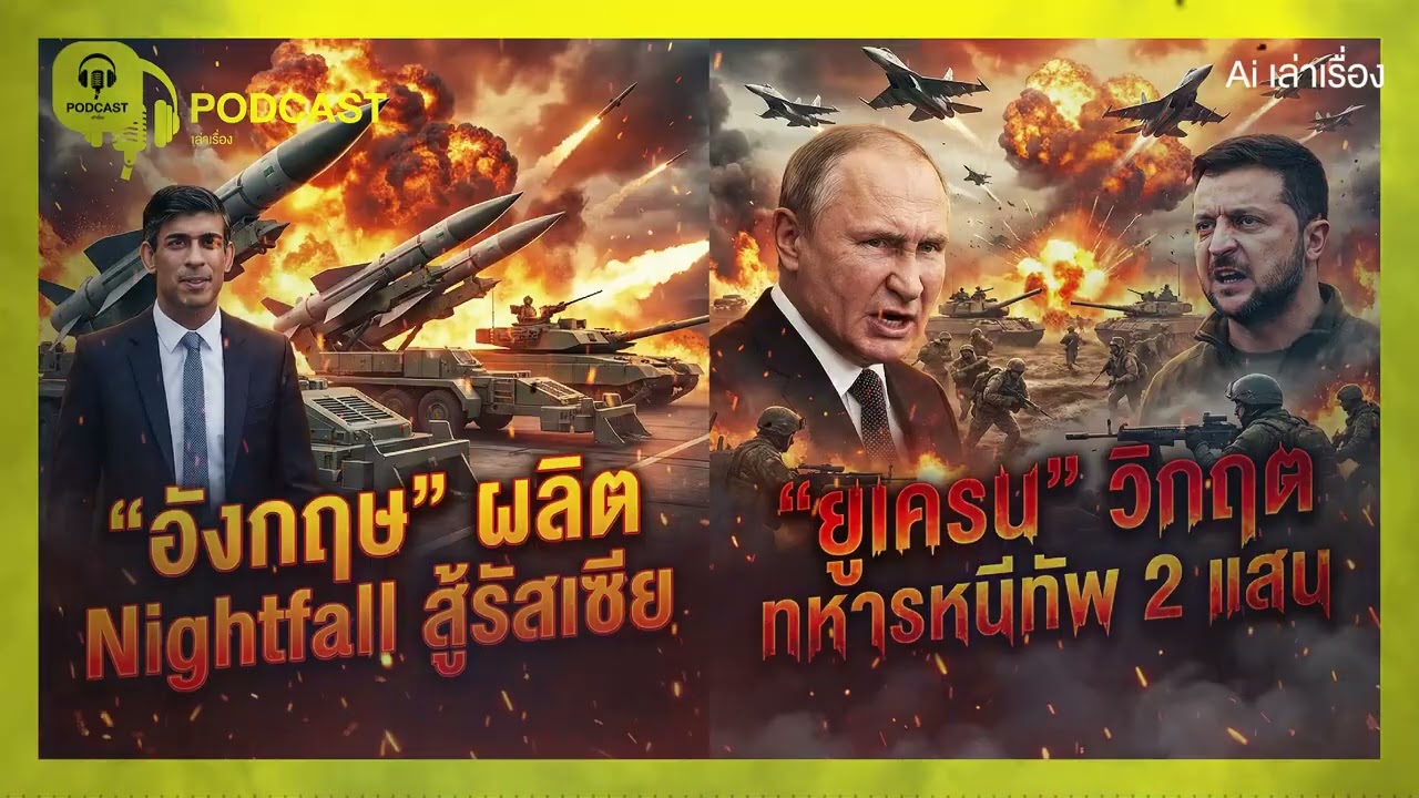 ยูเครนวิกฤตหนัก ทหารหนีทัพ 2 แสน อังกฤษส่ง Nightfall สู้รัสเซีย | PODCAST-เล่าเรื่อง