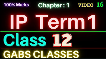 100 % Marks in IP Term 1 Class 12