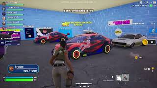 Fortnite - Winter Rockets vs Cars - Gameplay PC [1080p60FPS]