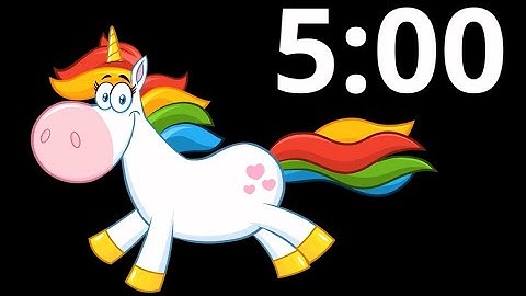 5 Minute Timer For Kindergarten with Music | Unicorn