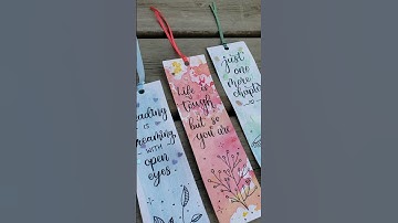 Aesthetic DIY Bookmark Ideas | @ArtForAllbySaumya #art #shorts #books #satisfying