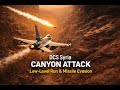 DCS Syria Canyon Attack | Low-Level Run & Missile Evasion