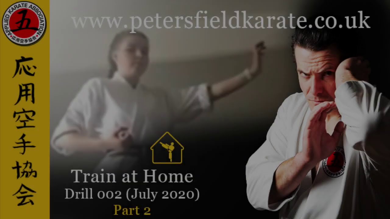 LOCKDOWN KARATE Drill 002, Part 2 Taté Train at Home YouTube