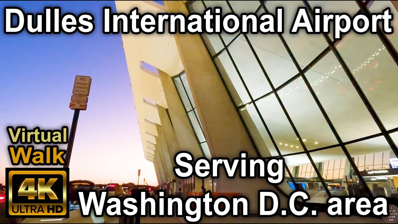 [4K30] Walking Tour | Dulles International Airport Check-in Experience ...