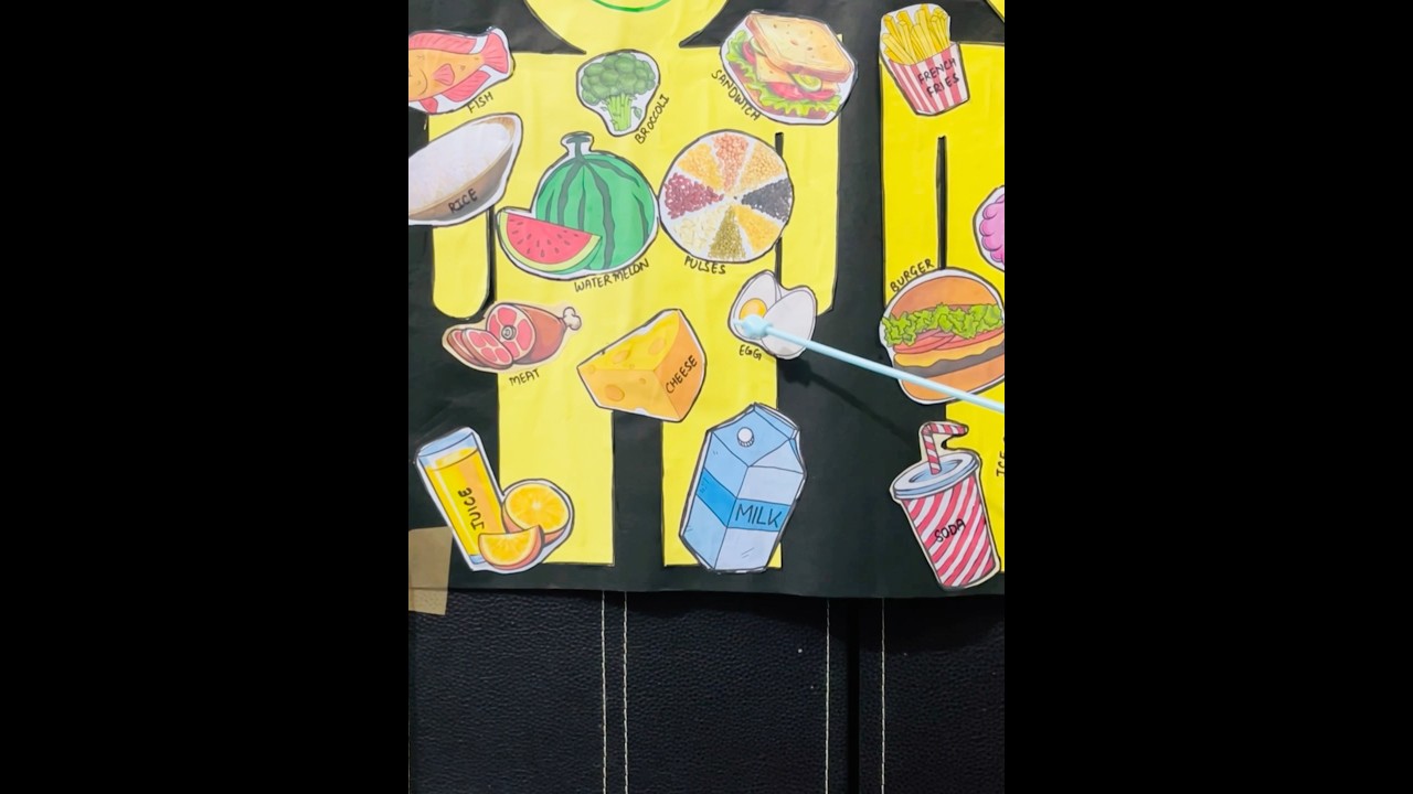 Healthy food and unhealthy food 