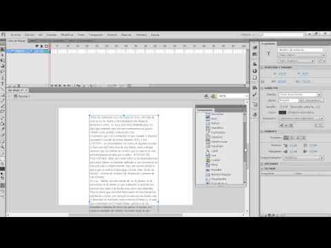 scroll texto en flash