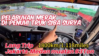 Long trip.... Jakarta-Medan 63Ton load 📌 #drivingview #trucking #eurotrucksimulator2 #sibasurya