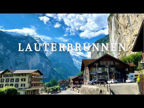 Lauterbrunnen Valley a little Piece of Heaven in Switzerland Walk tour Summer