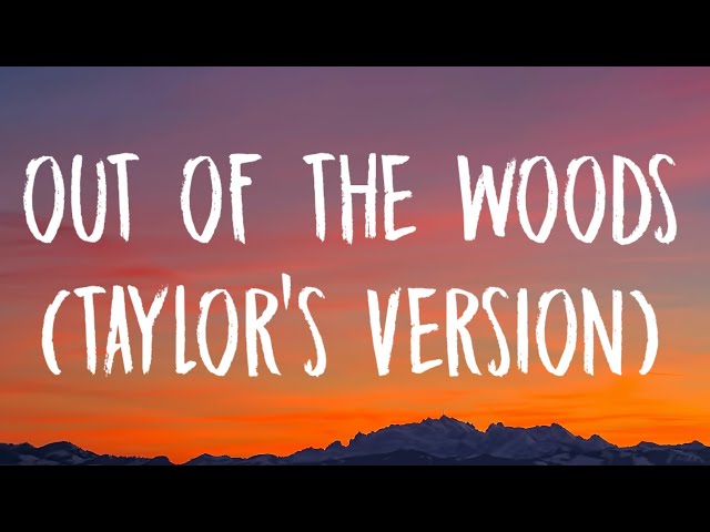 Lyrics Out Of The Woods Sticker by Taylor Swift for iOS & Android