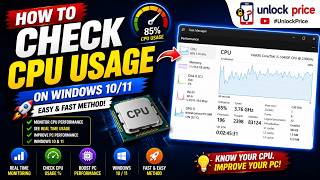 HOW TO CHECK CPU USAGE ON WINDOWS 10/11 | MONITOR CPU PERFORMANCE & FIND HIGH USAGE #UNLOCKPRICE screenshot 5
