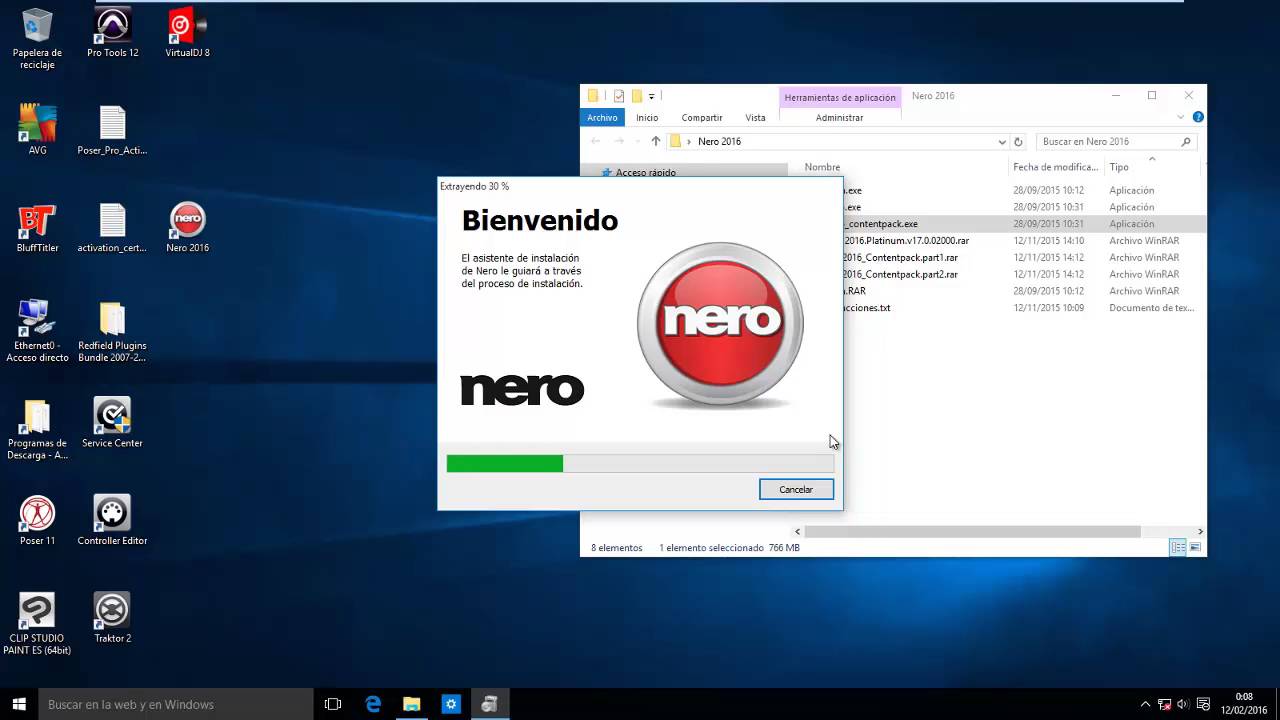 Instalacion de Nero 2016