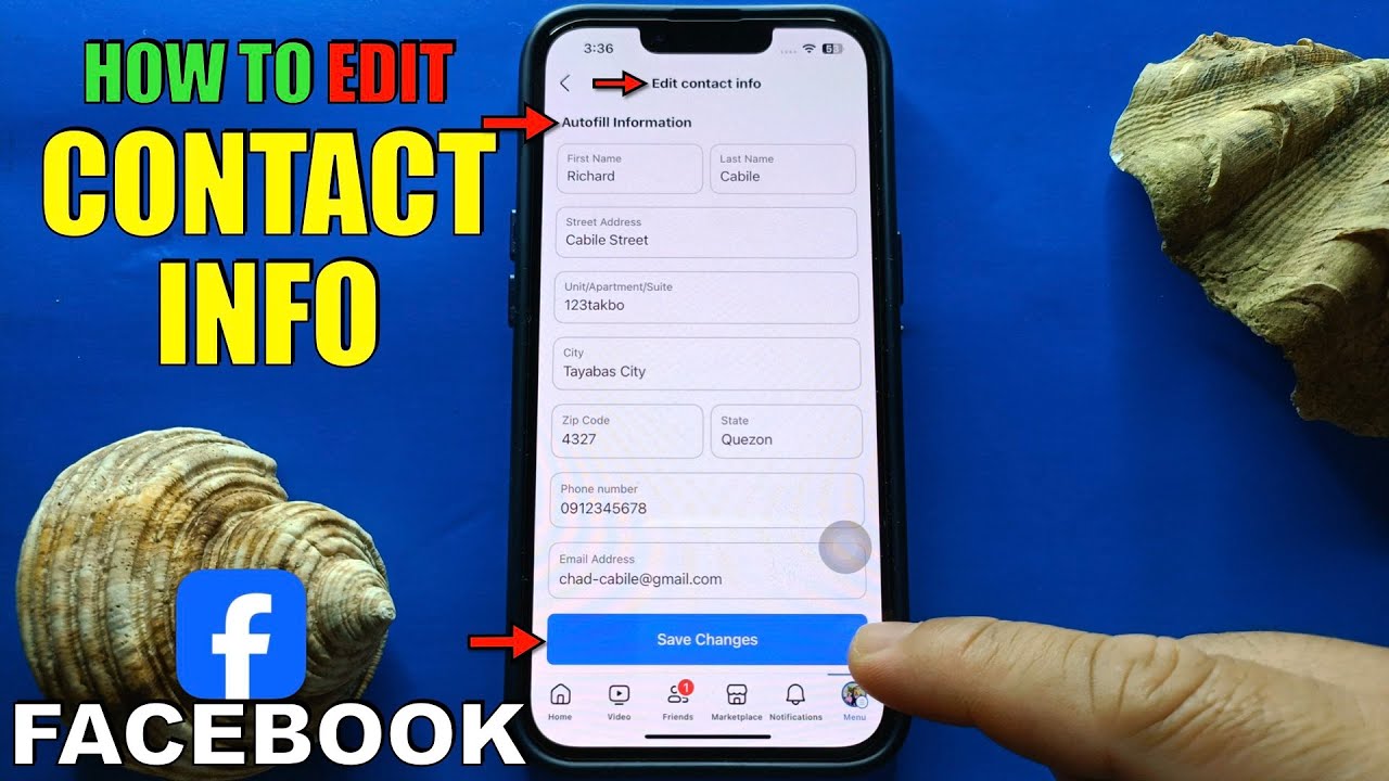 How to Edit Contact Info on Facebook - YouTube